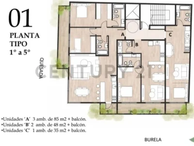 BURELA 3000, Piso 4